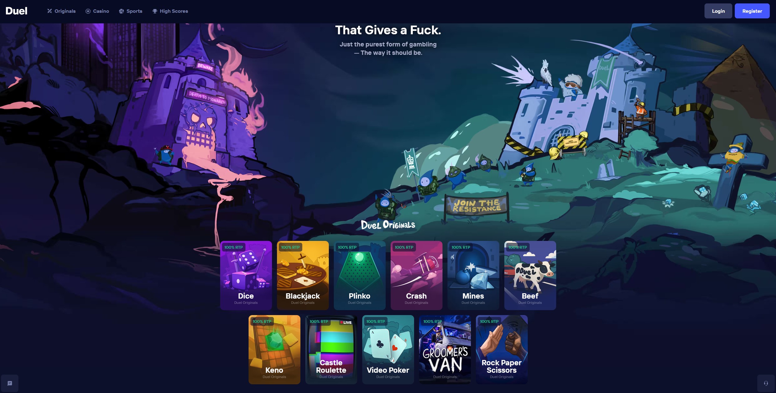 duel casino slots