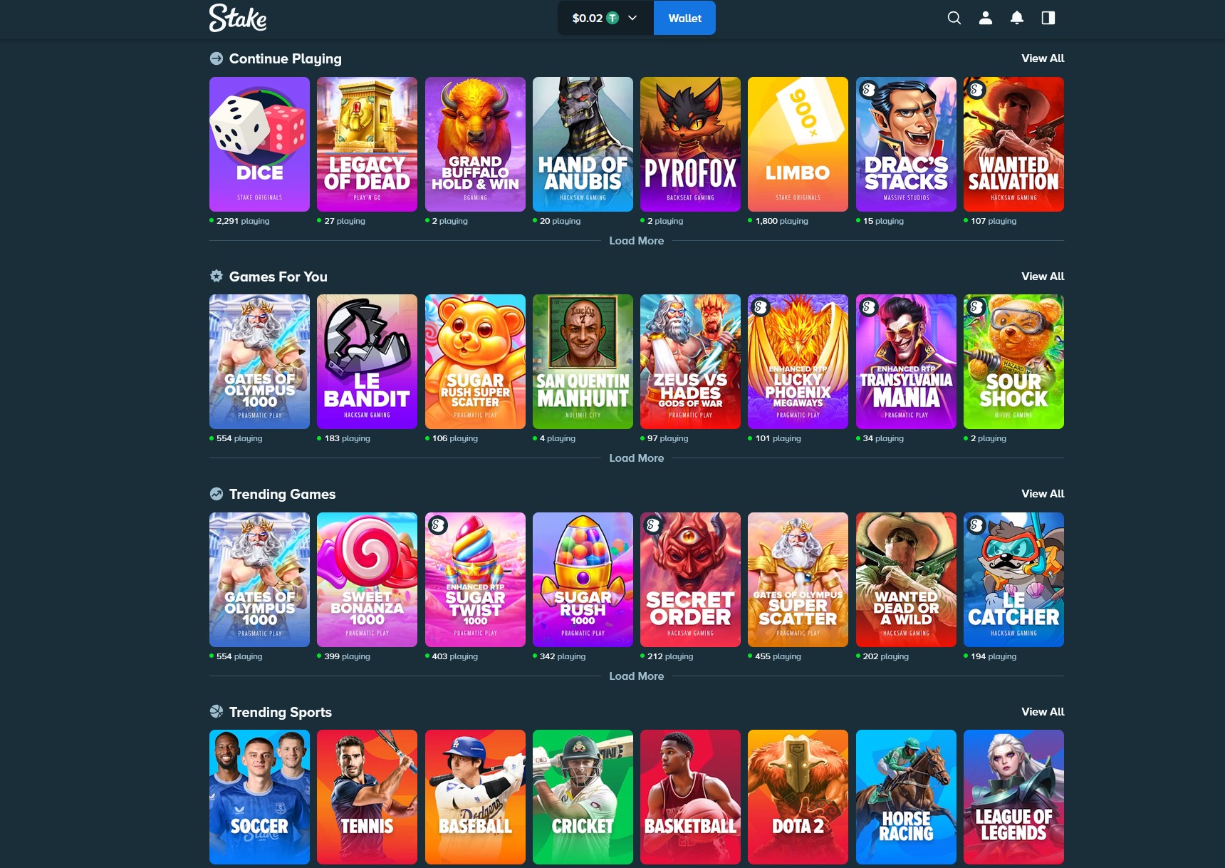 play stake casino