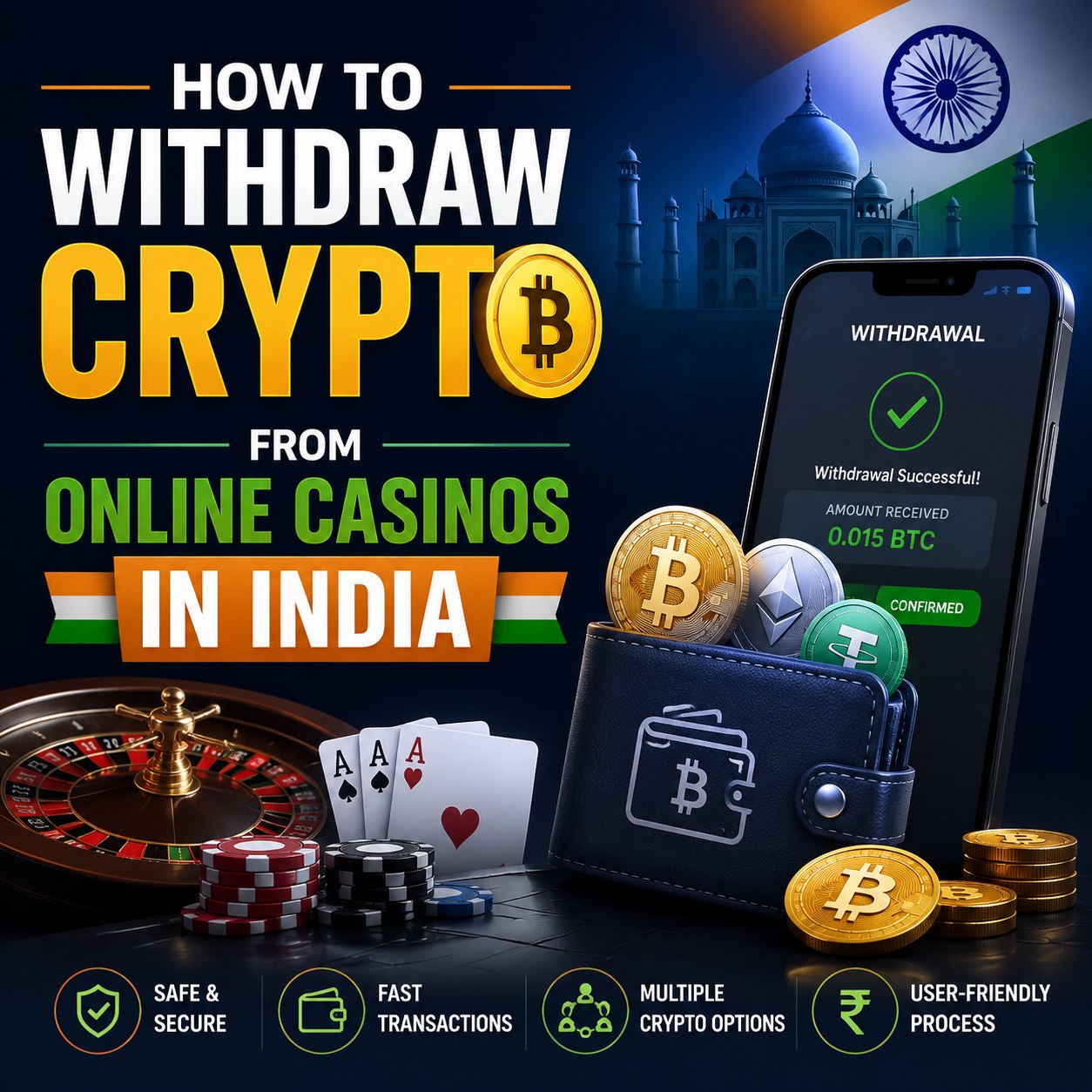How to Withdraw Crypto from Online Casinos in India (2026)